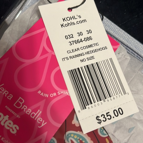 Vera Bradley Powered by Totes Clear Cosmetic Bag - Picture 6 of 6